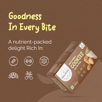 High-Protein Multi-Millet Cookies Foxtail, Pearl, Ragi, Kodo & Jaggery