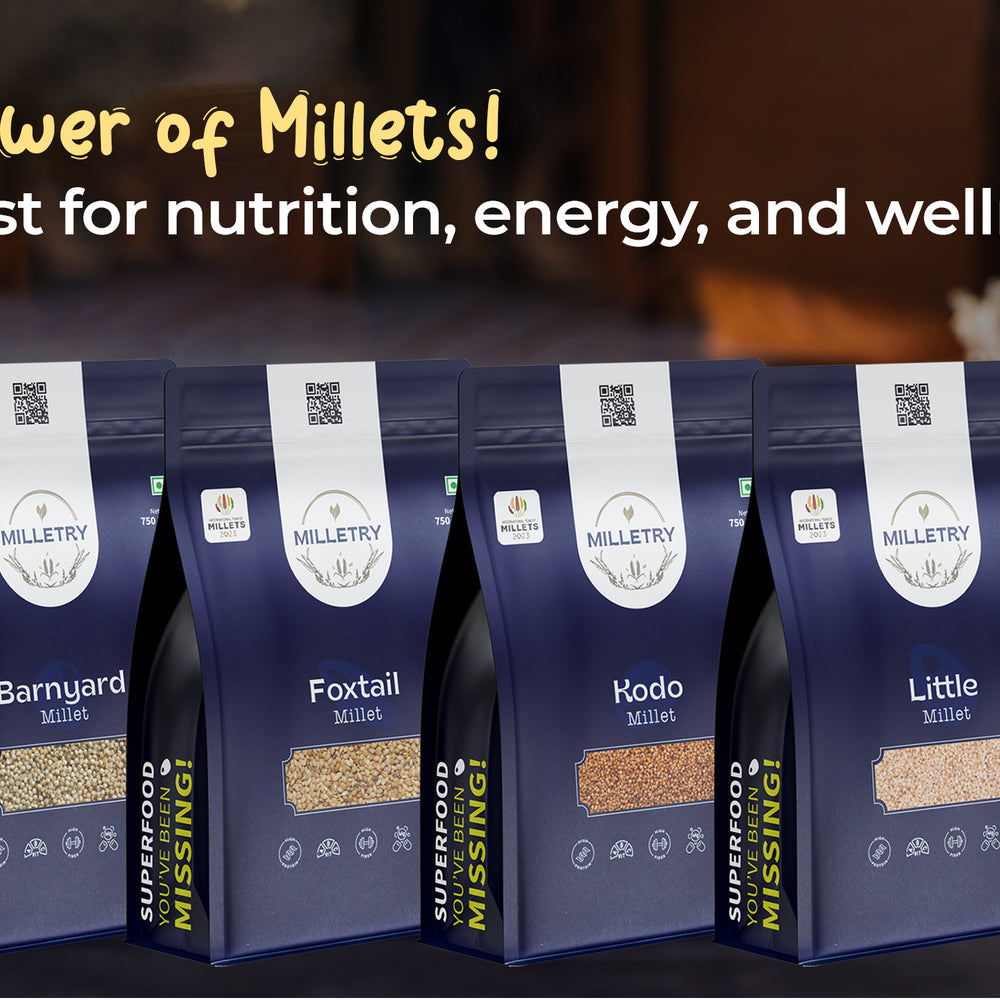 Unlock the power of millets! Your daily boost for nutrition, energy, and wellness!