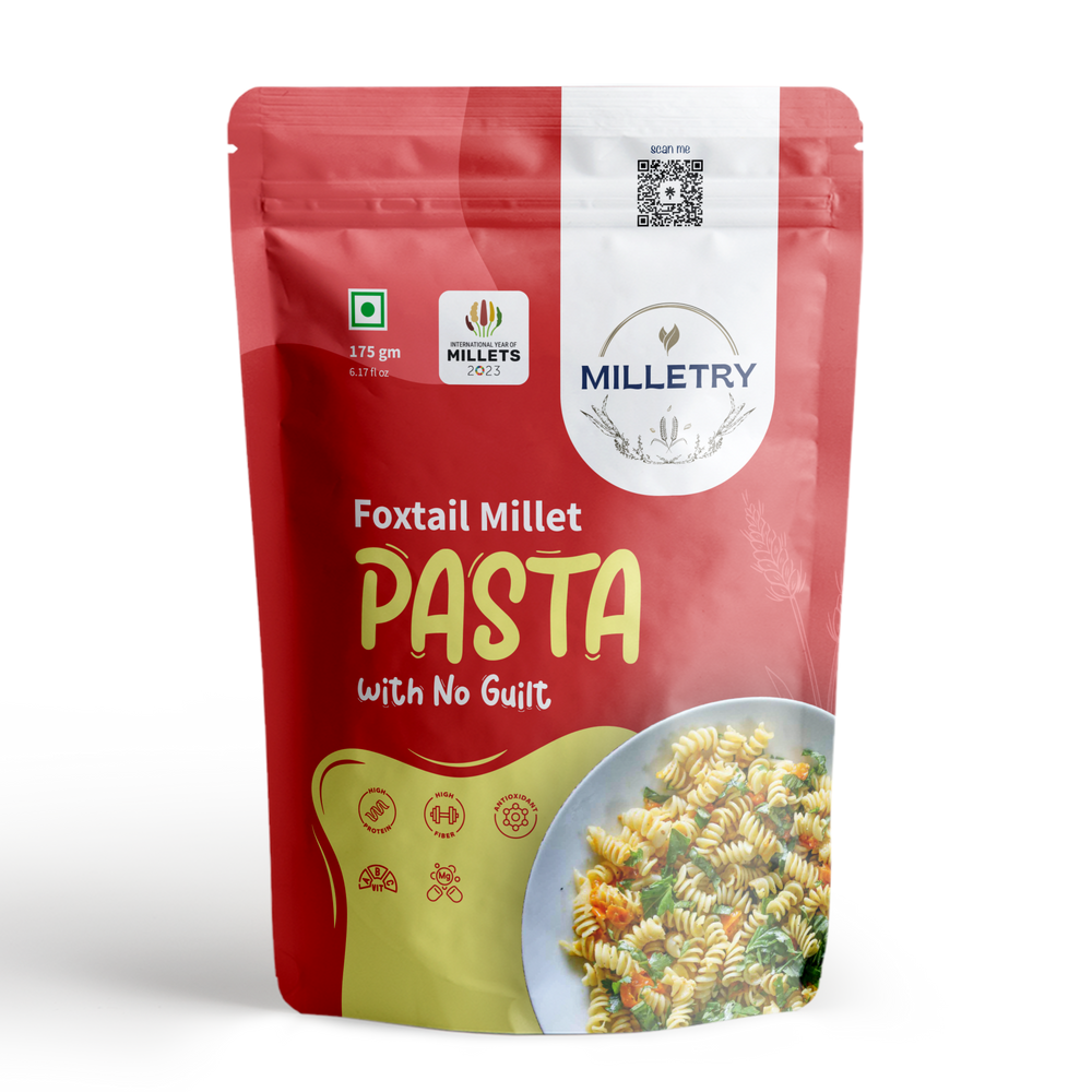 
                  
                    foxtail millet pasta | milletry
                  
                