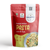 Milletry Foxtail Millet Pasta, Guilt-Free Superfood, High Protein, Fibre &amp; Vitamins, with Foxtail Millet Flour &amp; Atta, Healthy Pasta with Masala Blend Powder(175gm Fusilli Pasta in Fresh)
