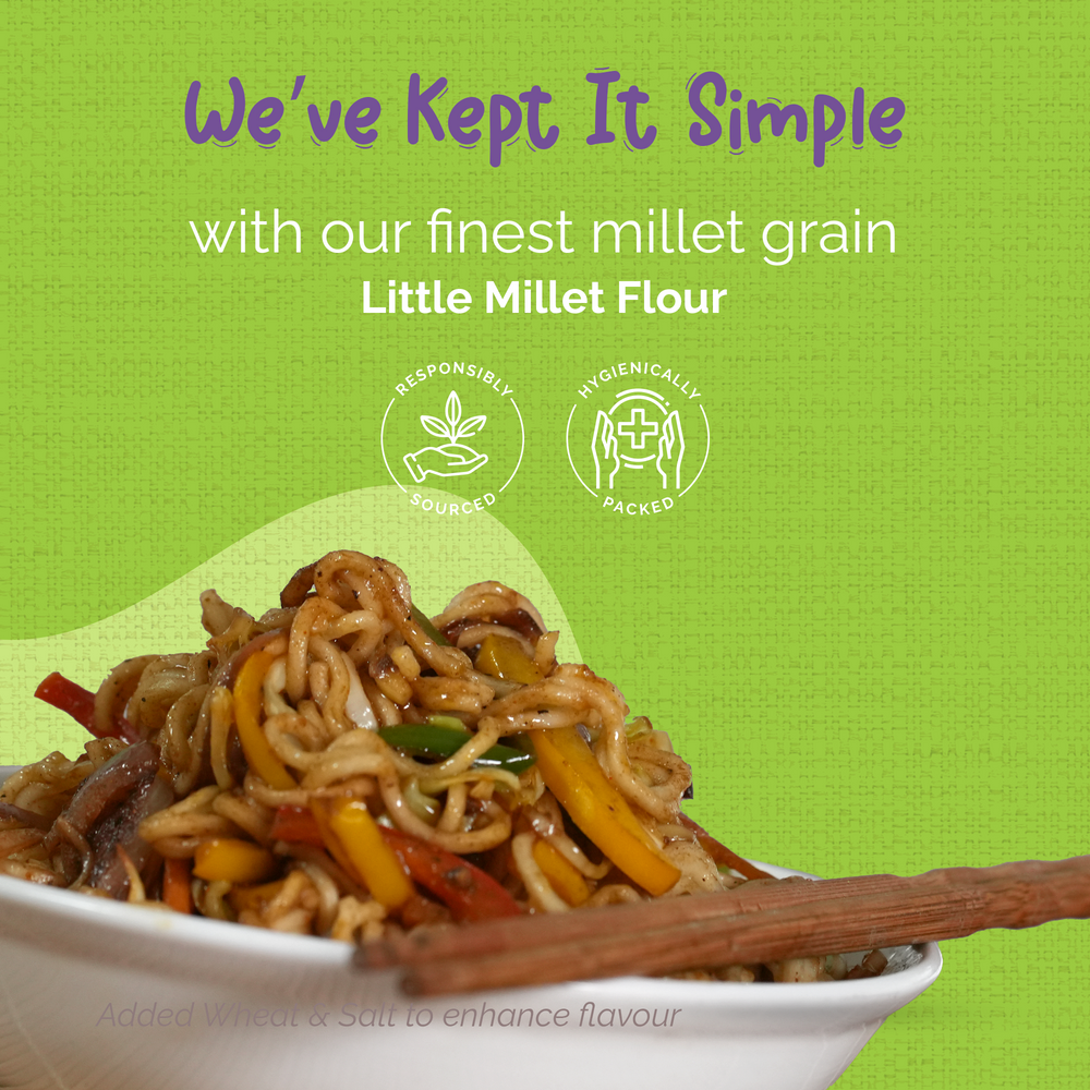 
                  
                    Healthy Little Millet Noodles with Masala High Protein, Fiber, Vitamins
                  
                