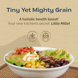 Milletry Little Millet Grain, Protein &amp; Fibre Superfood Millets Whole Grains, Helps with Digestion, for Pancake. Dosa, Cooks Easy, Low Glycemic Index Millets Food(750gm Pure Millets in Fresh)