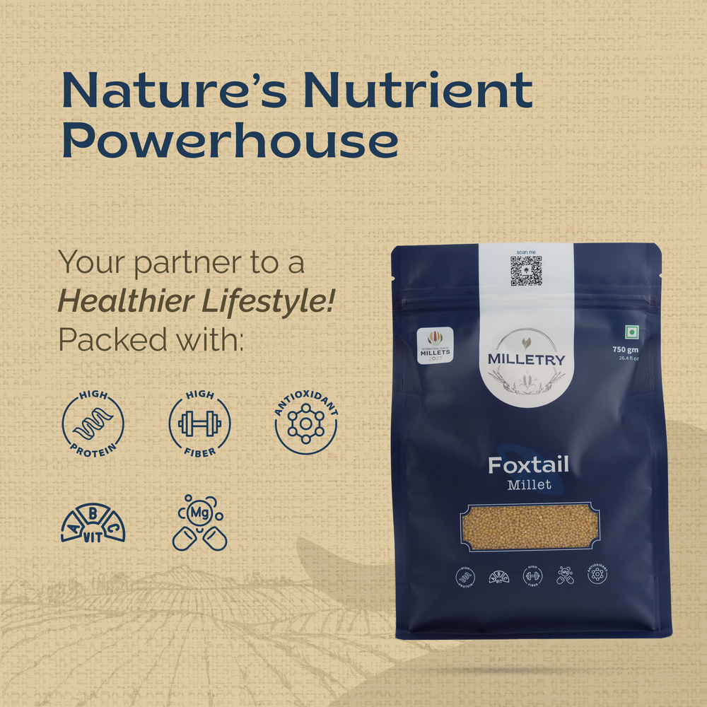 
                  
                    Milletry Foxtail Millet Protein-Packed, Guilt Free Superfood for Healthy Meals
                  
                