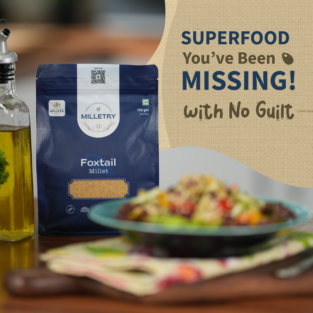 
                  
                    Milletry Foxtail Millet Protein-Packed, Guilt Free Superfood for Healthy Meals
                  
                