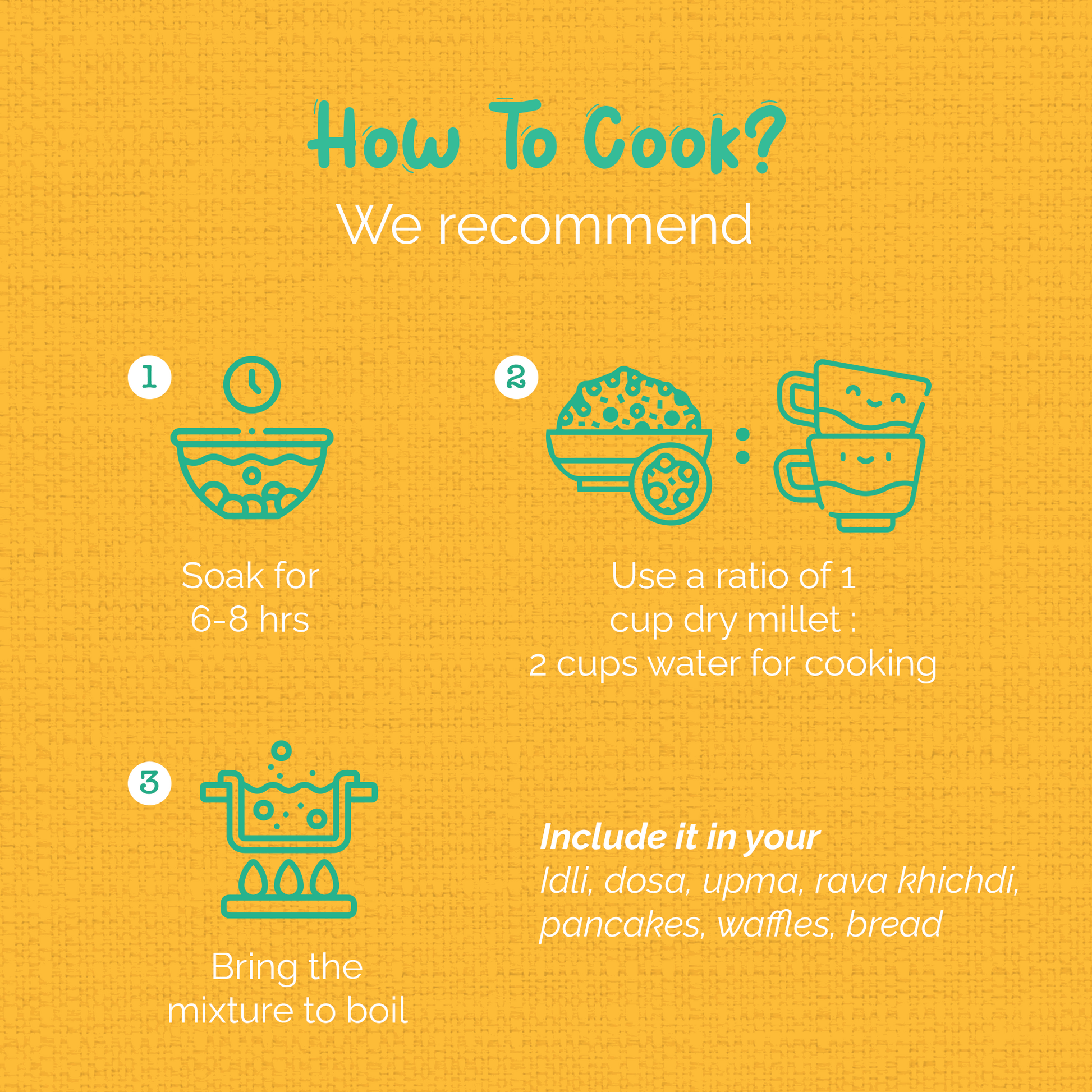 cooking process foxtail millet rava