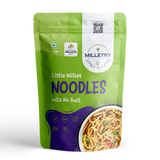 Milletry Little Millet Noodles, Guilt-Free Superfood, High Protein, Fibre & Vitamins, Spaghetti Noodles with Little Millet & Wheat, Healthy Noodles with Masala Blend(175gm Pack Atta Noodles in Fresh)