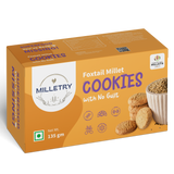 Milletry Foxtail Millet Cookies for Kids &amp; Adults, Gluten-Free Biscuits, Foxtail Millet Flour &amp; Jaggery, High Protein, Iron, Fibre, Superfood Snacks, Support Bone Health(135g Atta Cookies in Fresh)