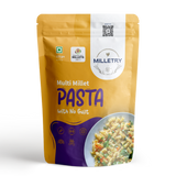 Milletry Multi Millet Pasta, Guilt-Free Superfood, High Protein, Fibre &amp; Vitamins, Millet Mix Foxtail, Little, Kodo, Pearl, Ragi &amp; Atta, Healthy Pasta with Masala Blend(175gm Fusilli Pasta in Fresh)