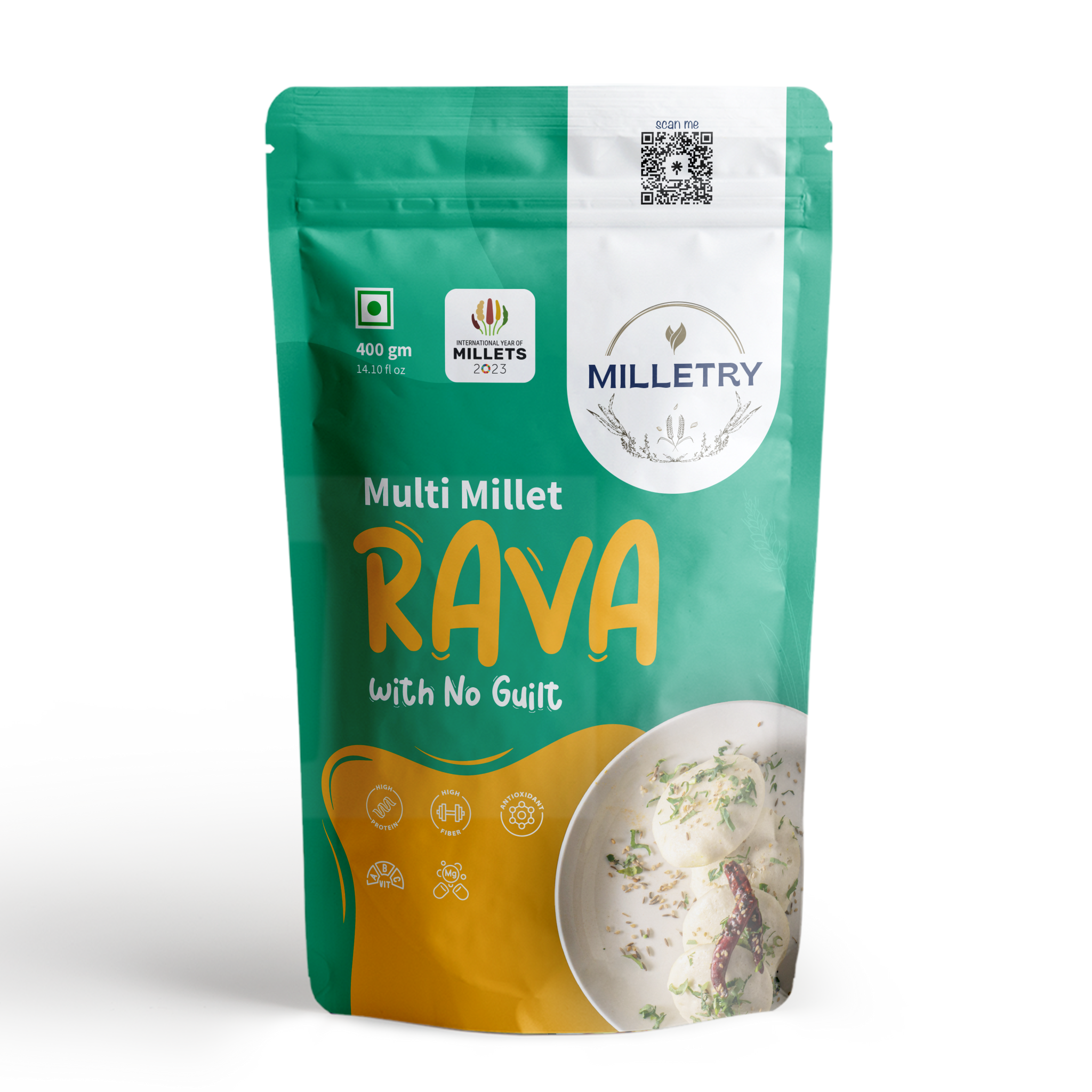 Multi Millet Rava Mix Iron-Rich, High-Protein Breakfast for Idli & Upma