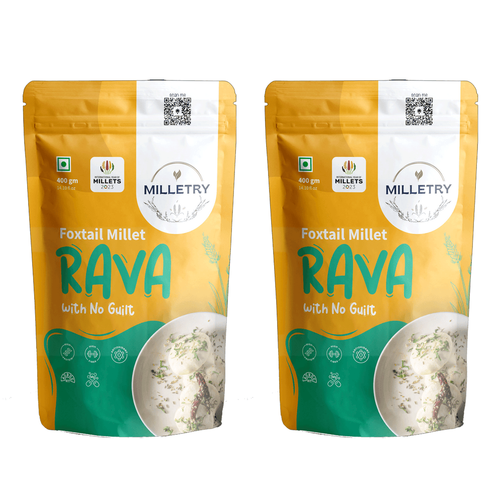 
                  
                    Foxtail Millet Rava Iron-Rich, High-Protein, Guilt-Free Instant Breakfast
                  
                