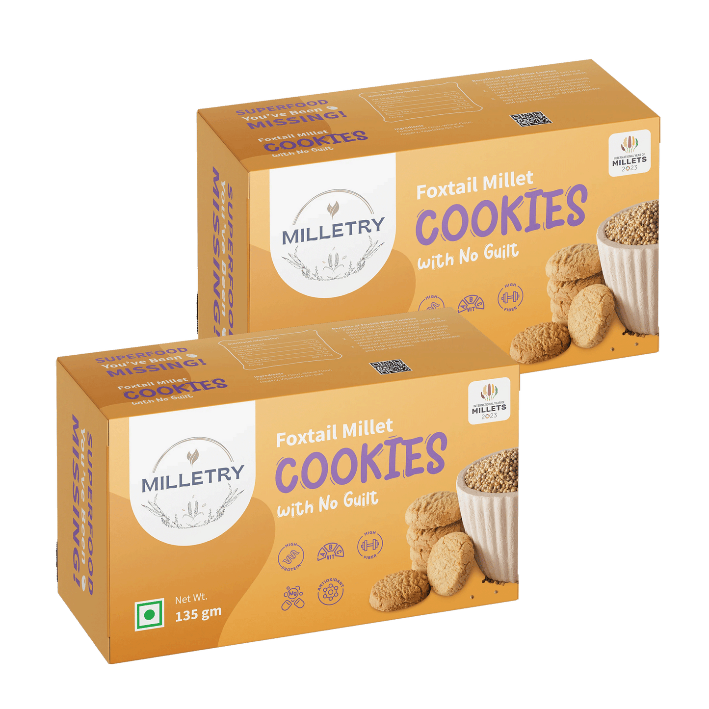 
                  
                    2 combo pack of foxtail millet cookies 
                  
                