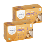 Milletry Foxtail Millet Cookies for Kids & Adults, Gluten-Free Biscuits, Foxtail Millet Flour & Jaggery, High Protein, Iron, Fibre, Superfood Snacks, Support Bone Health(135g Atta Cookies in Fresh)