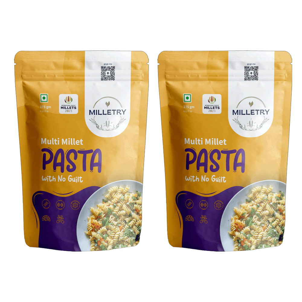 
                  
                    Milletry Multi-Millet Pasta High-Protein, Fiber-Rich Superfood with Masala
                  
                